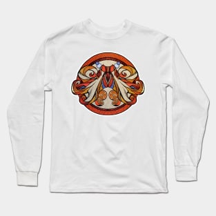 Orange Octopus Long Sleeve T-Shirt